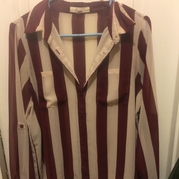 Striped button up - Picture 1 of 2